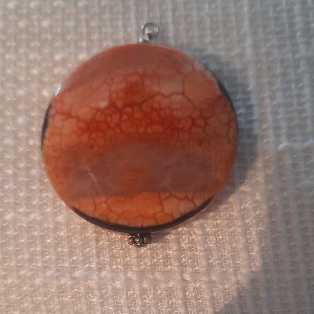 Orange Agate Pendant